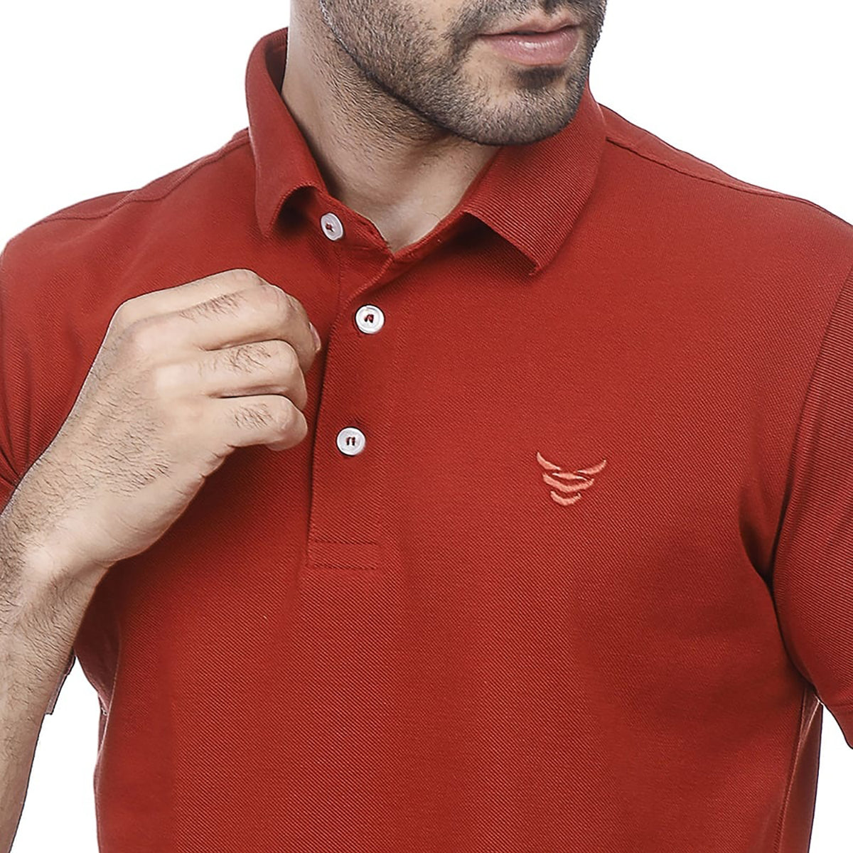 Coup – Solid Polo-shirt with Short Sleeves