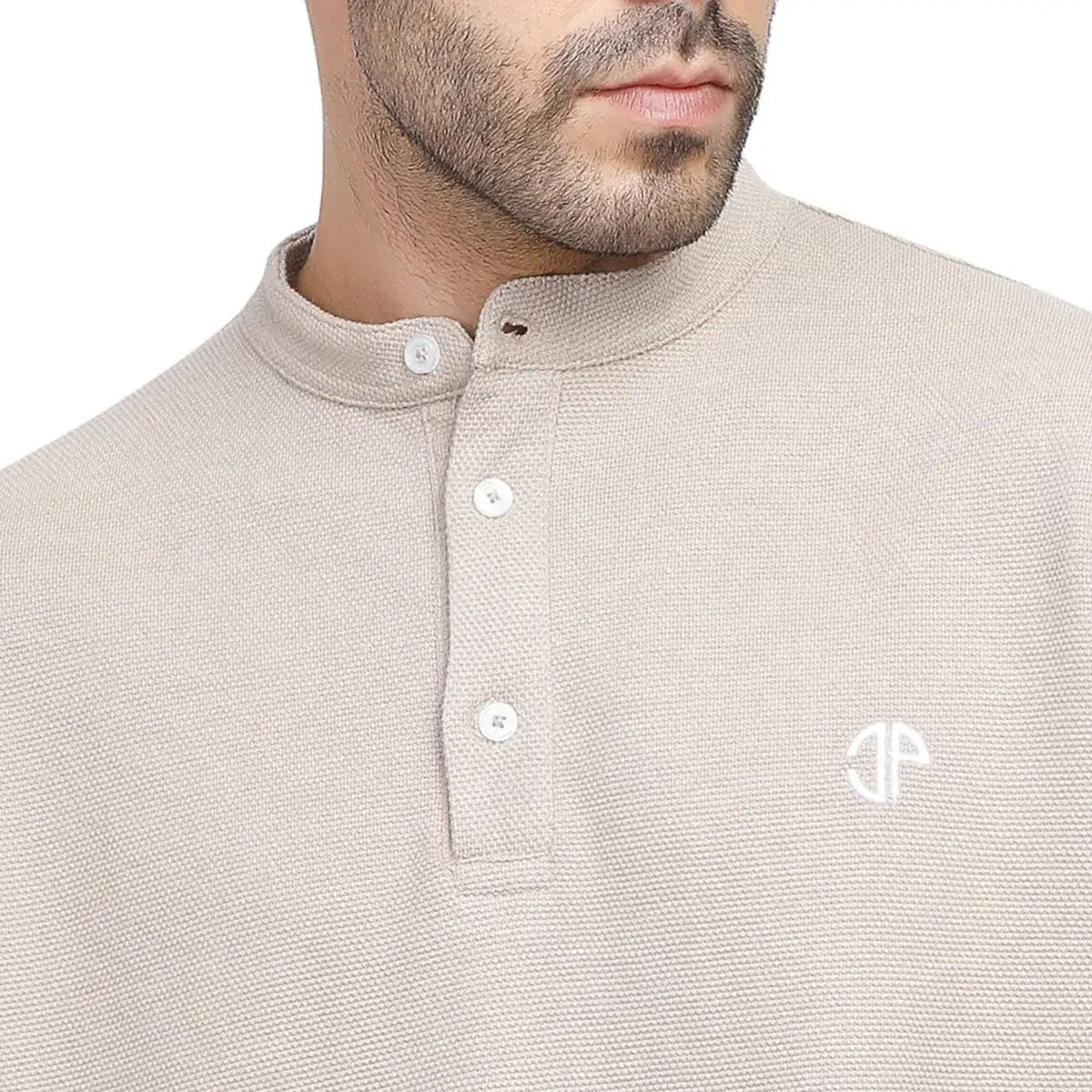 Coup – Men’s Polo Neck T-Shirt – Short Sleeve, Button Closure, Logo