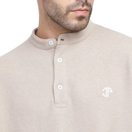 Coup – Men’s Polo Neck T-Shirt – Short Sleeve, Button Closure, Logo