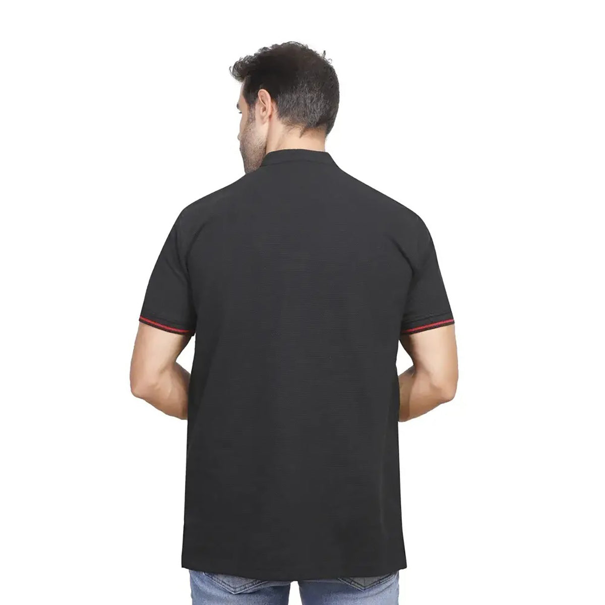 Coup – Men’s Polo Neck T-Shirt – Short Sleeve, Button Closure, Logo