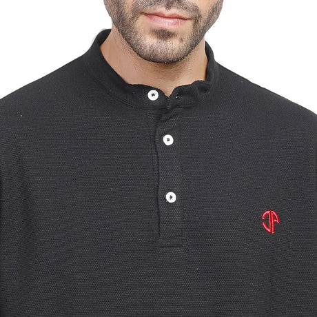 Coup – Men’s Polo Neck T-Shirt – Short Sleeve, Button Closure, Logo