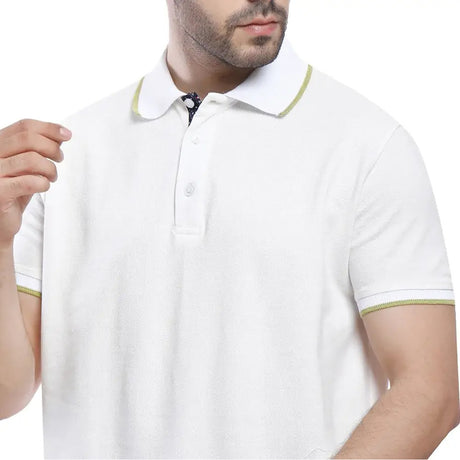 Coup – Solid Polo-shirt with Short Sleeves