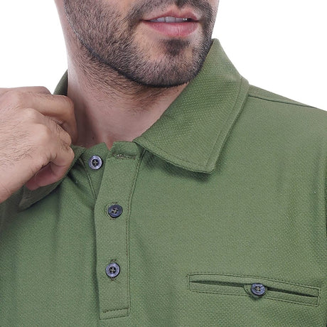 Coup – Solid Polo-Shirt with Short Sleeves