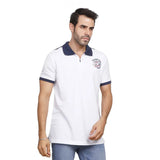 Coup – Men’s Slim Fit Zippered Polo Collar T-Shirt