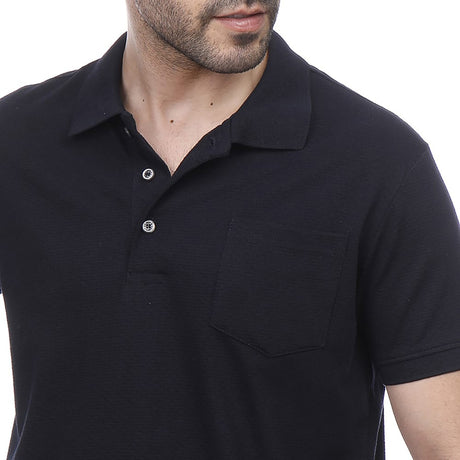 Coup – Plain short sleeve polo shirt with pocket
