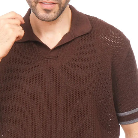 Coup – Woven Polo-Shirt with Short Sleeves
