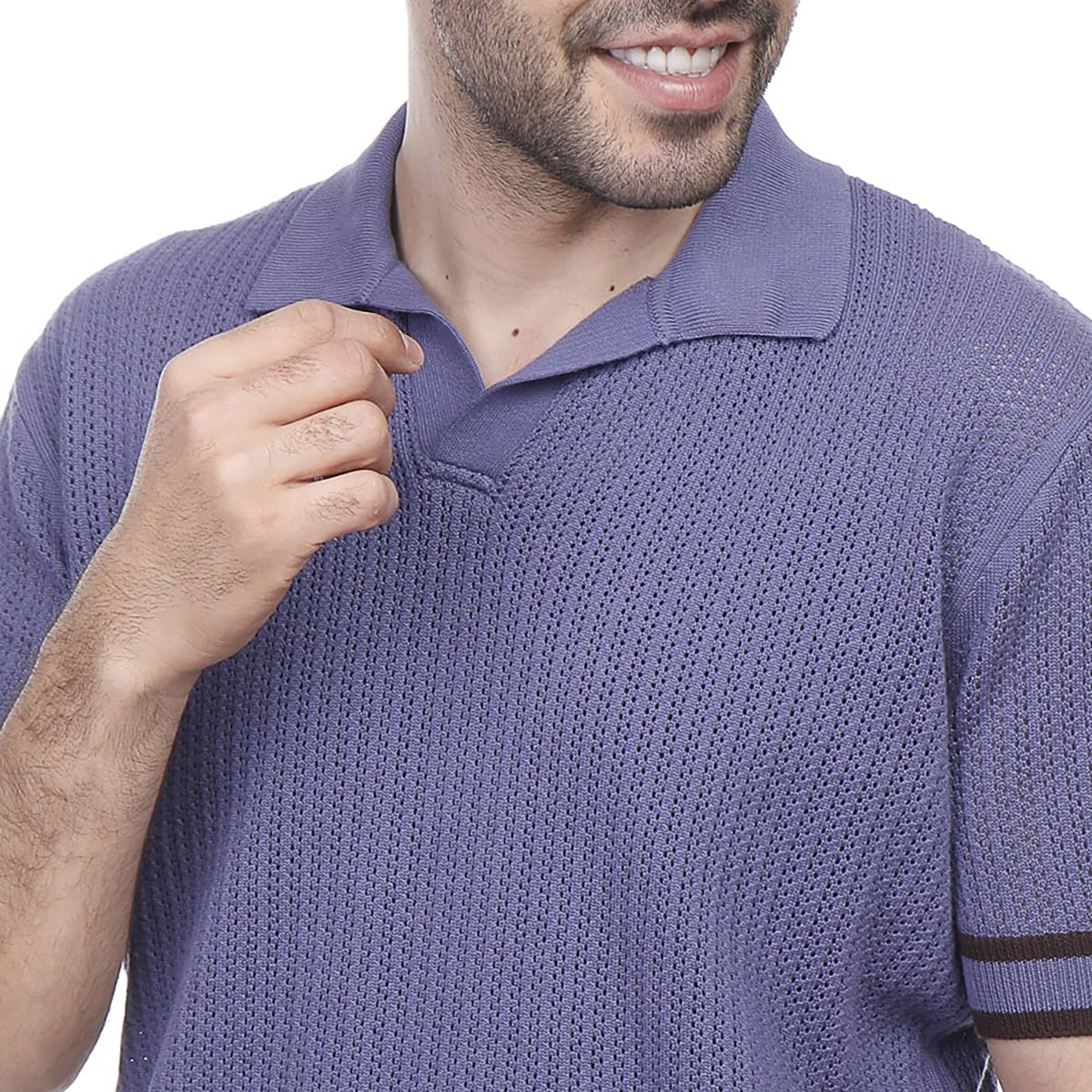 Coup – Woven Polo-Shirt with Short Sleeves