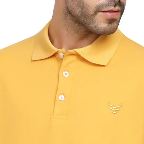Coup – Men’s Polo Neck T-shirt with Logo Embroidery Details