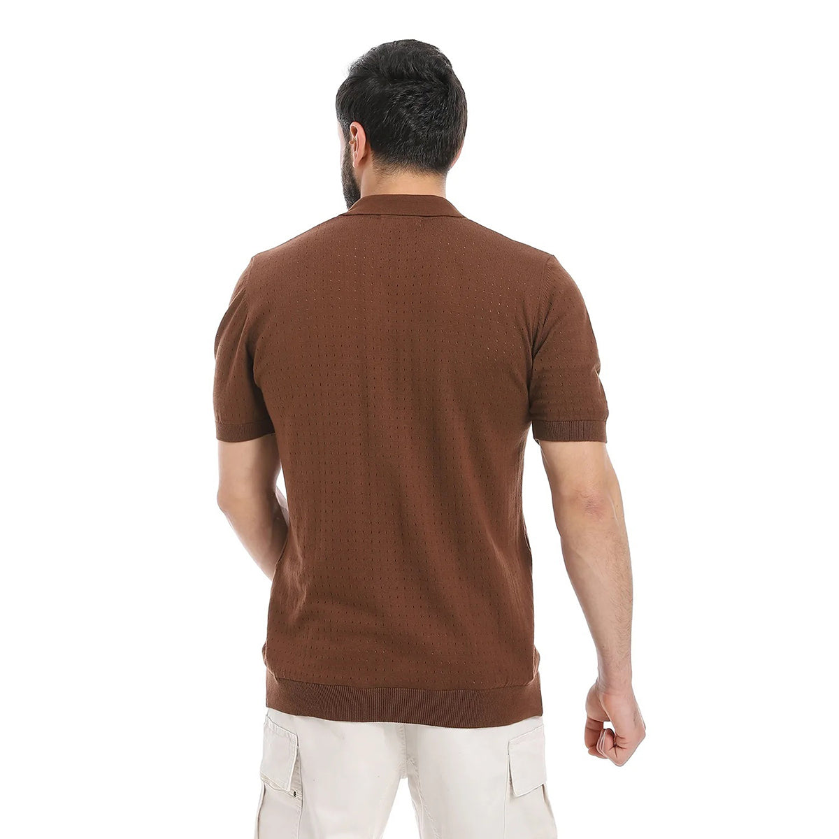 Coup – Men’s Woven Polo Neck T-Shirt