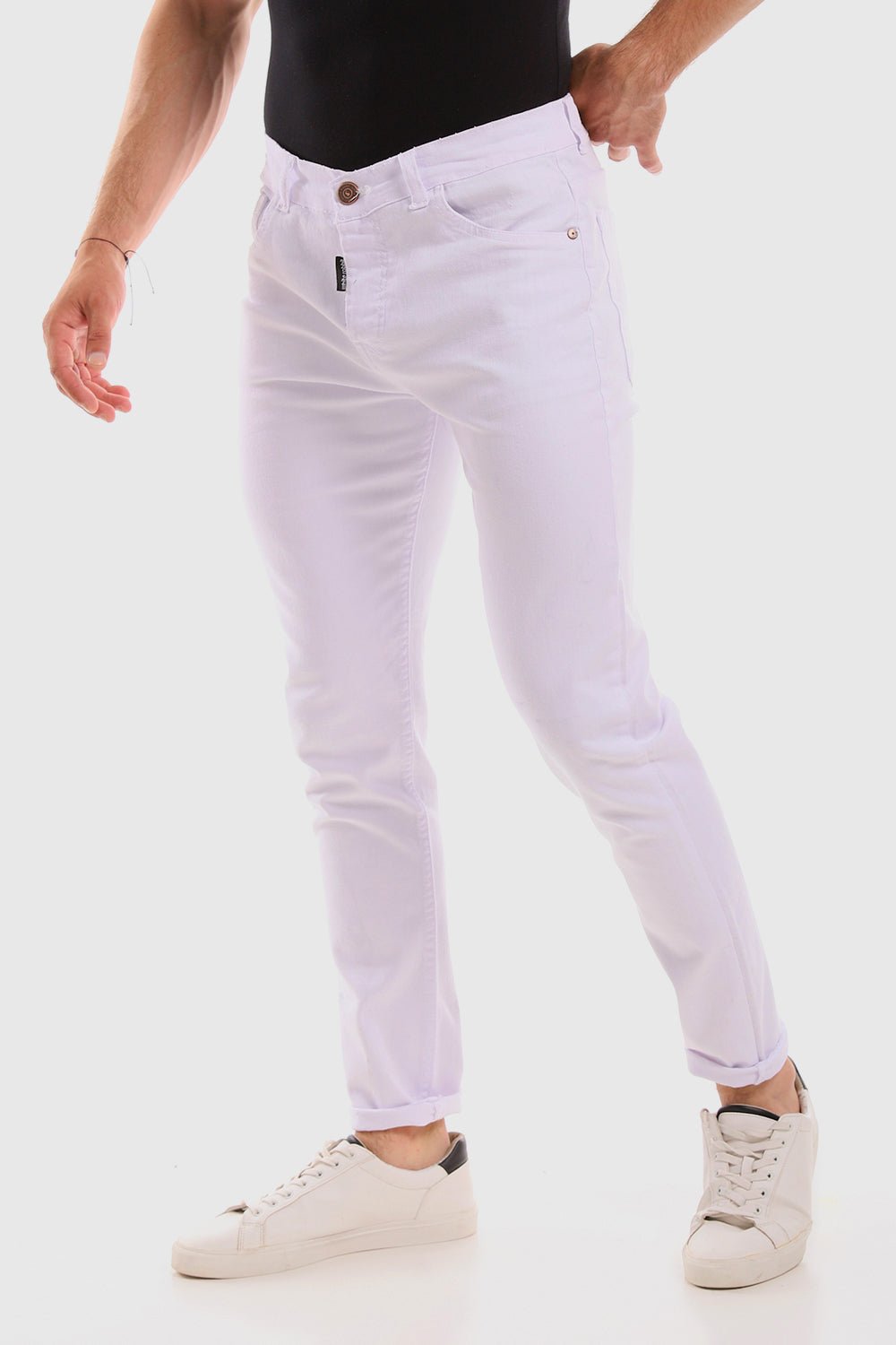 White Rabbit - Pockets Plain Slim Fit Jeans Pants