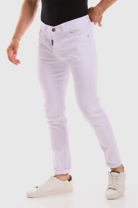 White Rabbit - Pockets Plain Slim Fit Jeans Pants