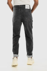 White Rabbit Front Wash With Splatter Colors Heather Jeans