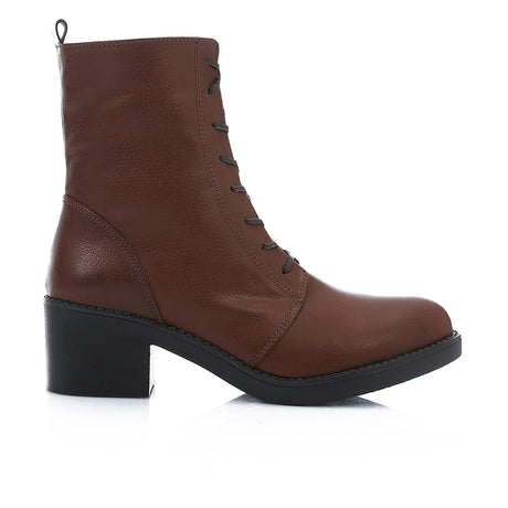 XO - Leather Ankle Boot -  Black 3CM