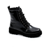 حذاء نصف بوت جلدي من طراز XO STYLE
