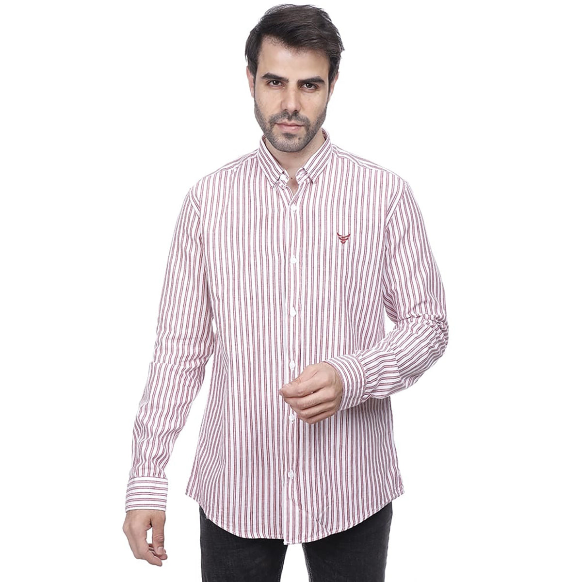 Coup – Vertical Stripe Button Down Shirt
