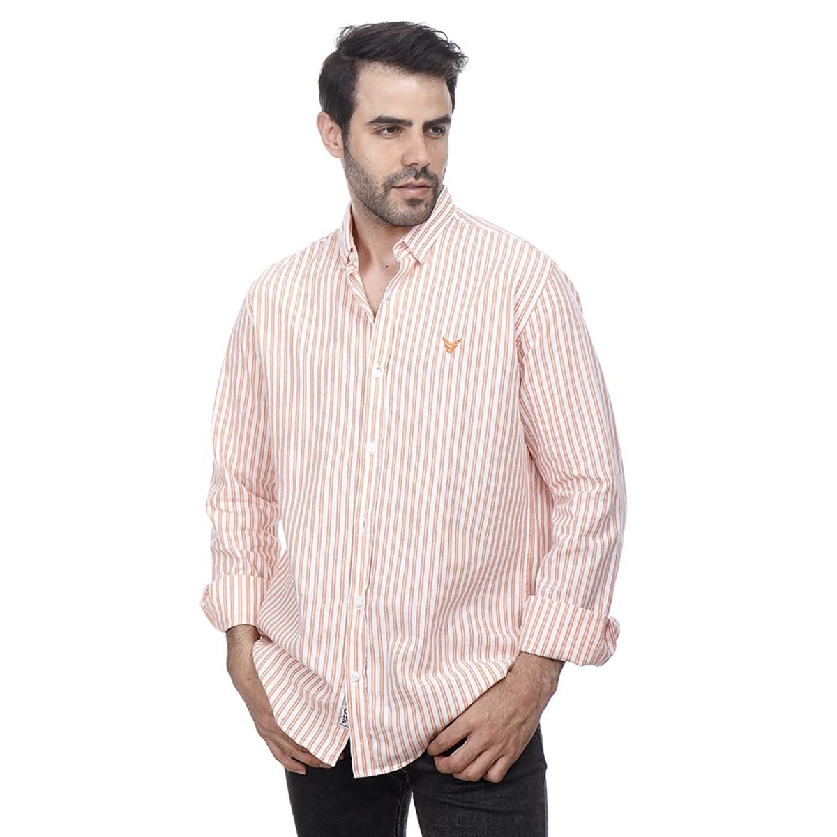 Coup – Vertical Stripe Button Down Shirt