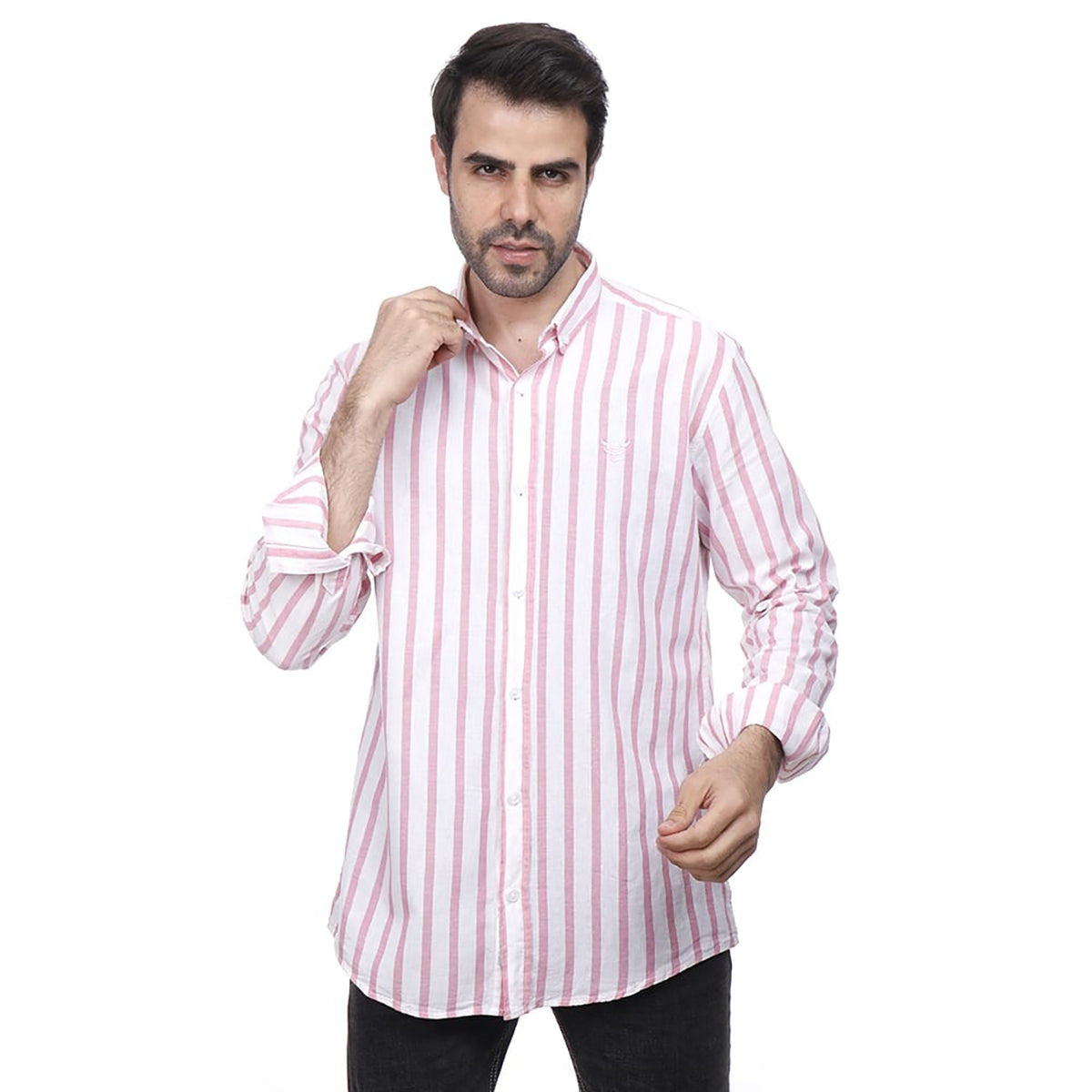 Coup – Vertical Stripe Button Down Shirt