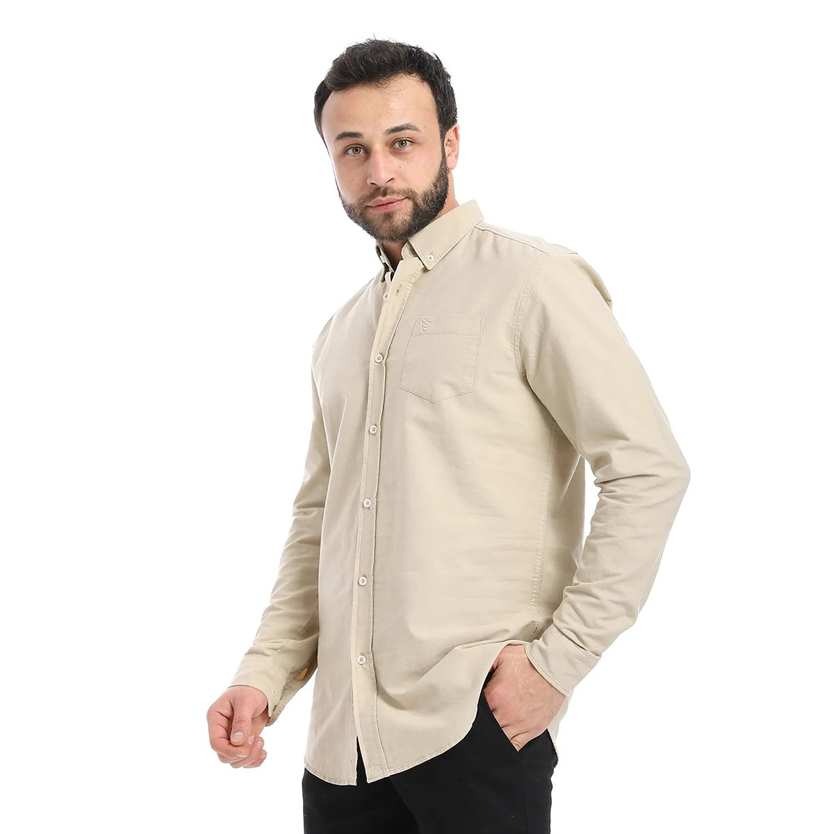 Coup – Men’S Regular Fit Embroidery Detailed Shirt