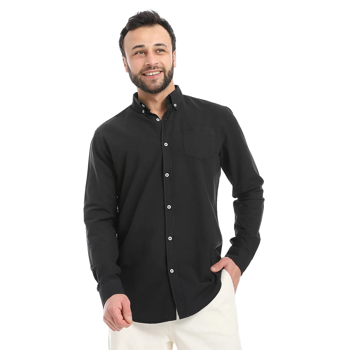 Coup – Men’S Regular Fit Embroidery Detailed Shirt
