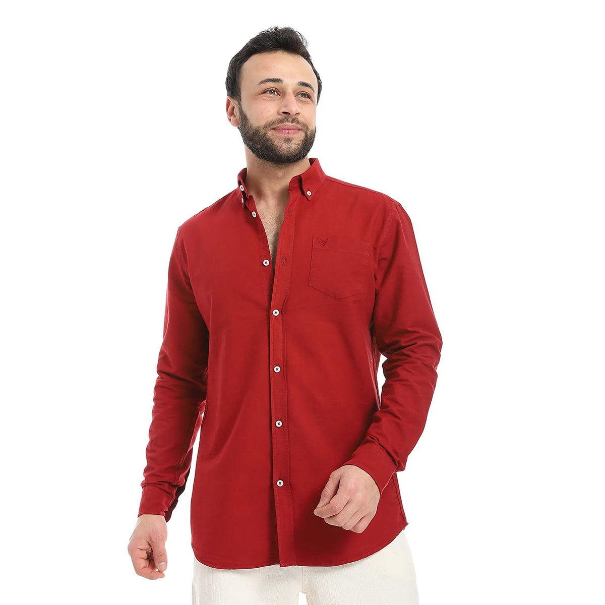 Coup – Men’S Regular Fit Embroidery Detailed Shirt