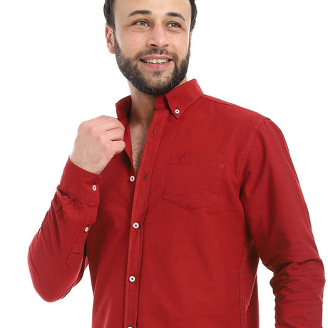 Coup – Men’S Regular Fit Embroidery Detailed Shirt