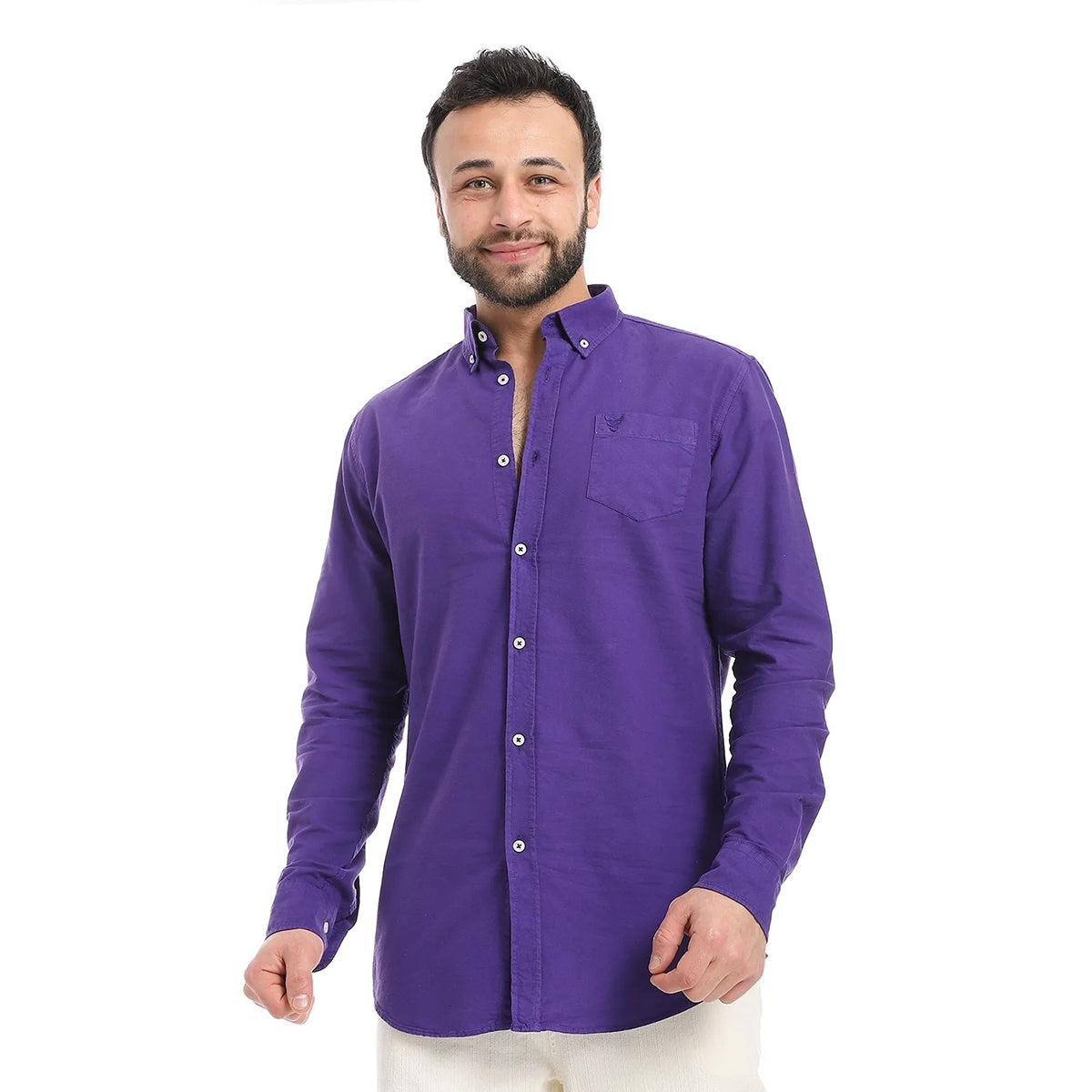 Coup – Men’S Regular Fit Embroidery Detailed Shirt