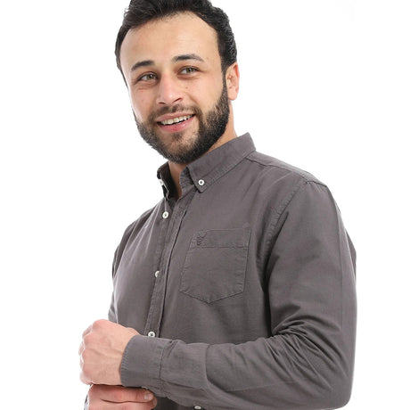 Coup – Men’S Regular Fit Embroidery Detailed Shirt