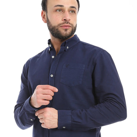 Coup – Men’S Regular Fit Embroidery Detailed Shirt