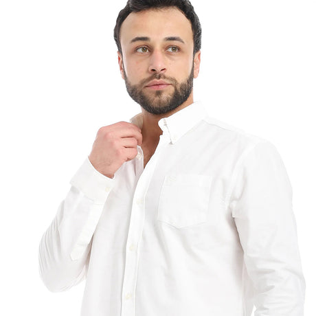 Coup – Men’S Regular Fit Embroidery Detailed Shirt