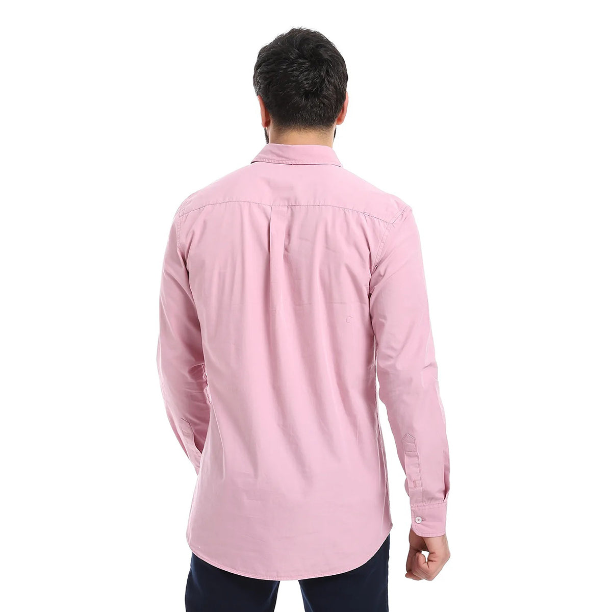 Summer  – Men’S Regular Fit Smart Plain Shirt