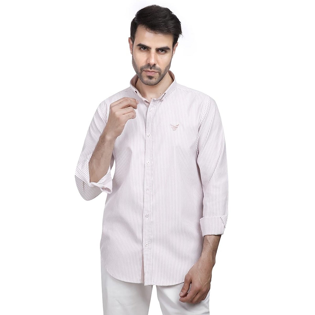 Coup – Vertical Stripe Button Down Shirt
