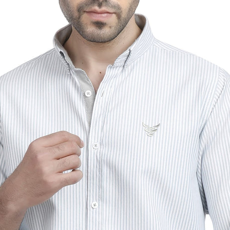 Coup – Vertical Stripe Button Down Shirt