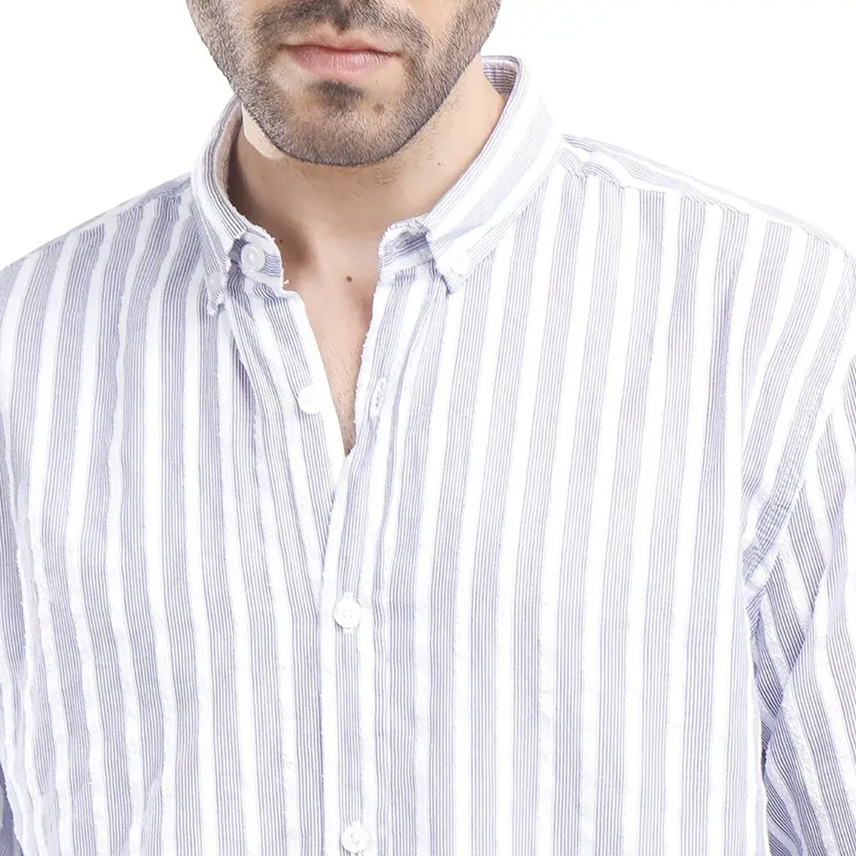 Coup – Vertical Stripe Button Down Shirt
