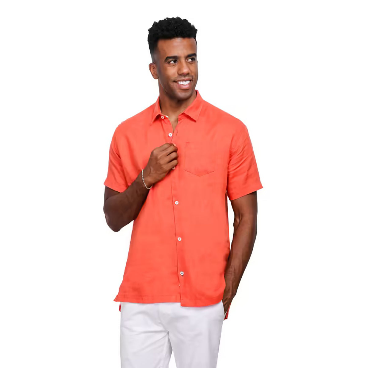 Coup – Linen Shirt With Short Sleeves