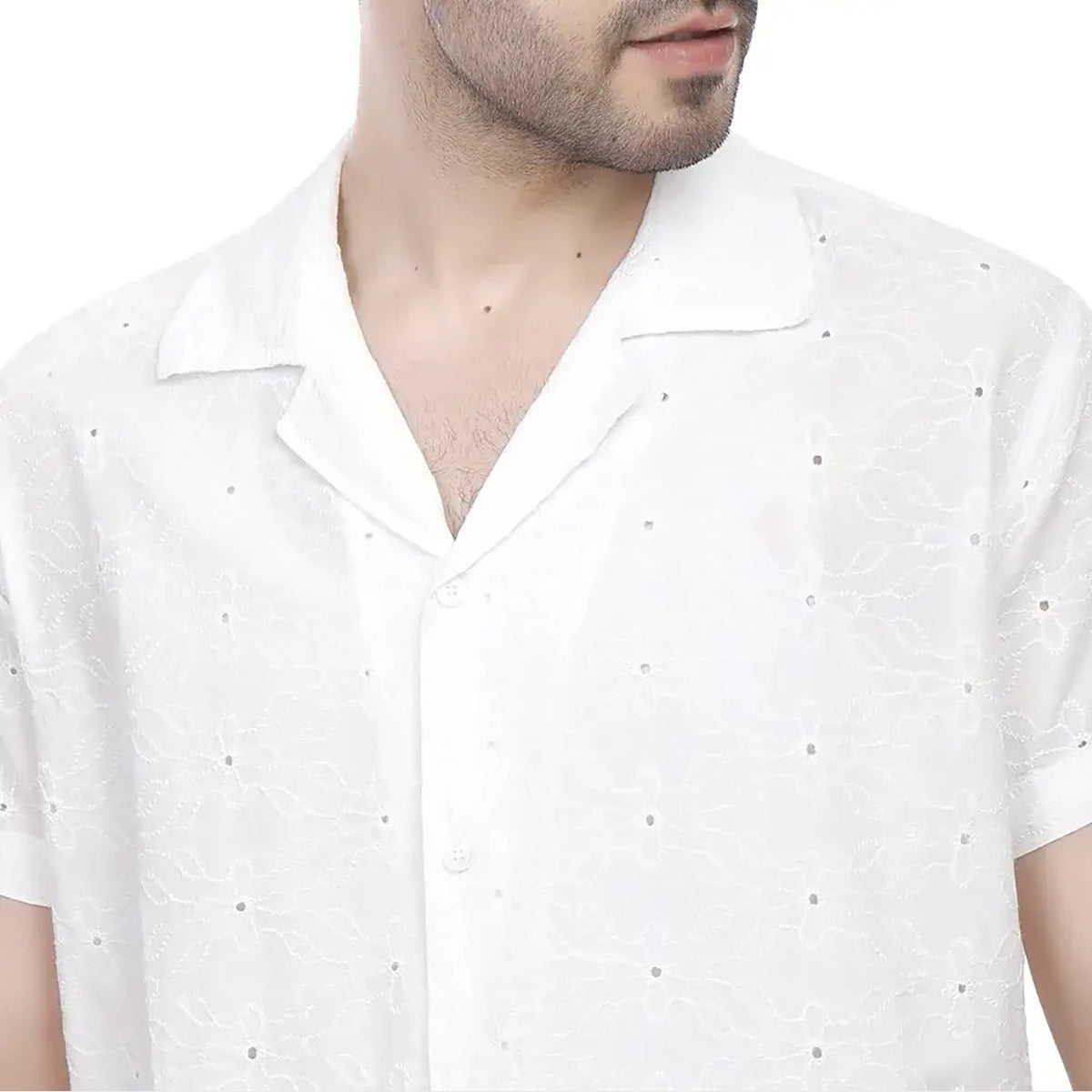 Coup – Shirt With Cutwork Embroidery