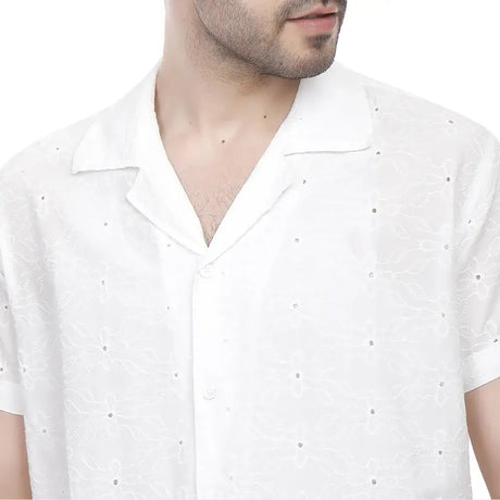 Coup – Shirt With Cutwork Embroidery