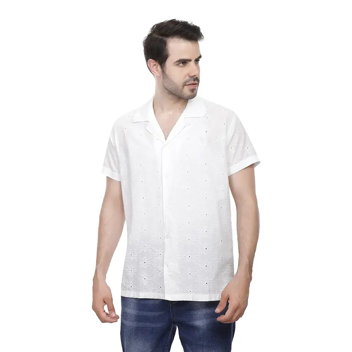 Coup – Shirt With Cutwork Embroidery