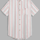 Coup – Men’s Linen Regular Fit Shirt Shirt with Short Sleeves