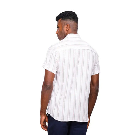 Coup – Men’s Linen Regular Fit Shirt Shirt with Short Sleeves