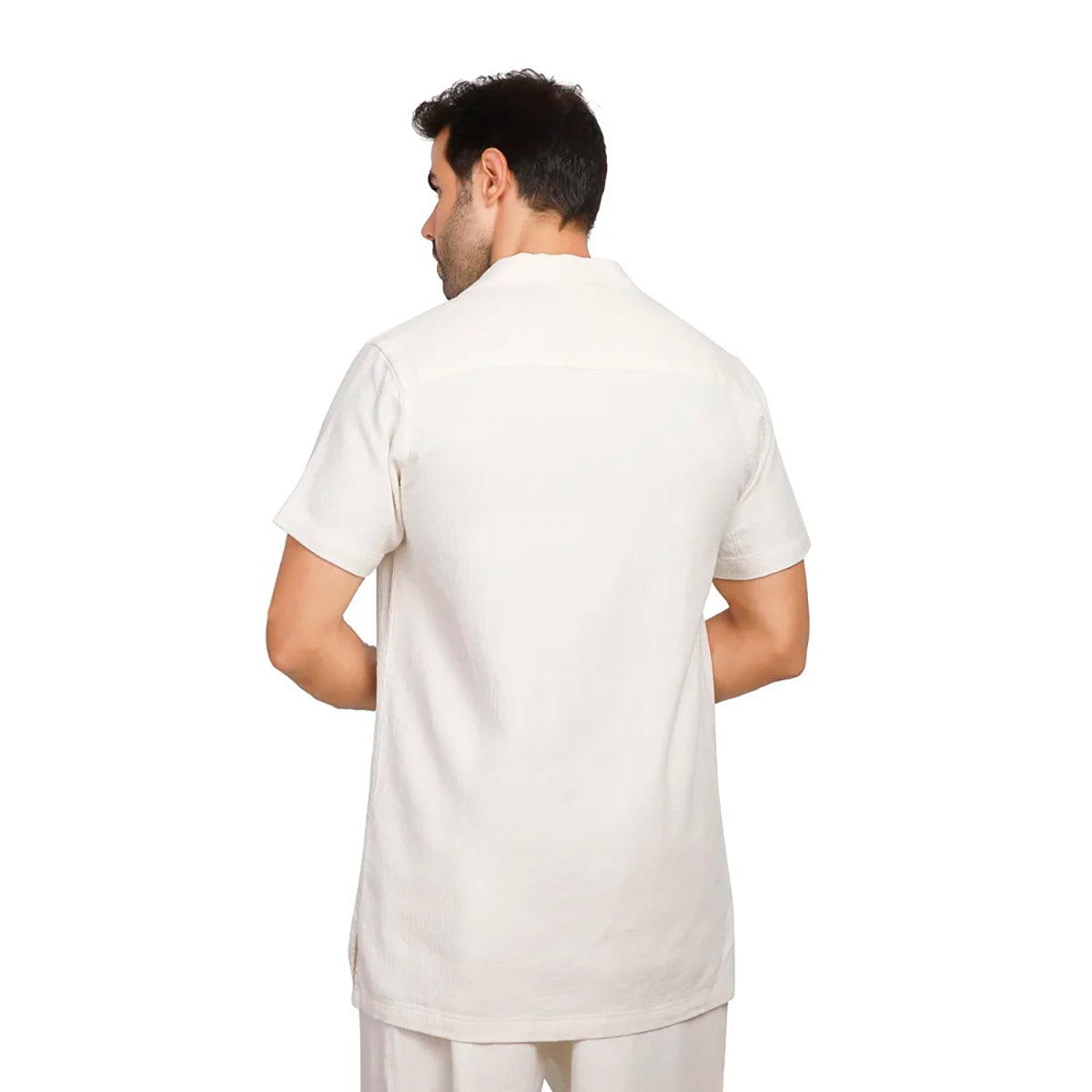 Coup – Offwhite Linen Textured Men’s Shirt