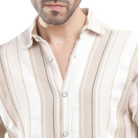 Coup – Vertical Stripe Button Down Shirt