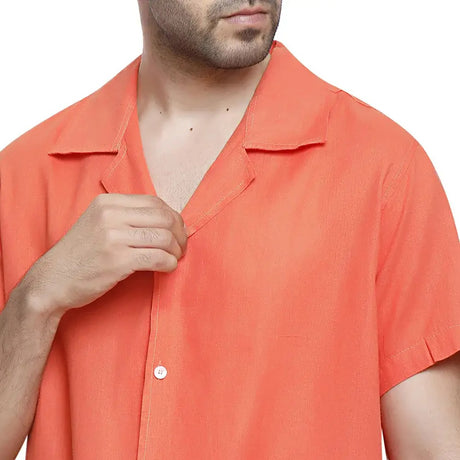 Coup – Solid Shirt with Short Sleeves