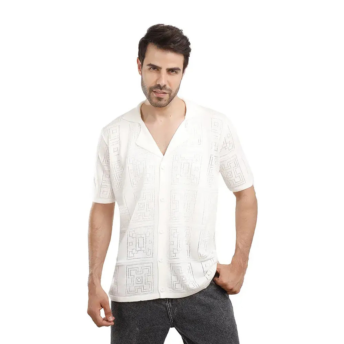 Coup – Pattern Short Sleeves Men’s Shirt
