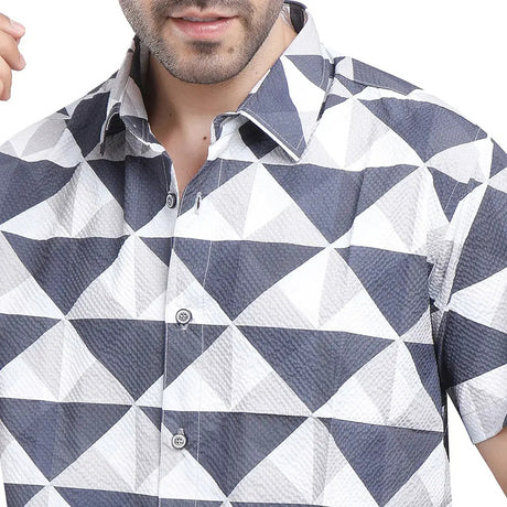 Coup – Men’s Texture Shirt with Short Sleeve