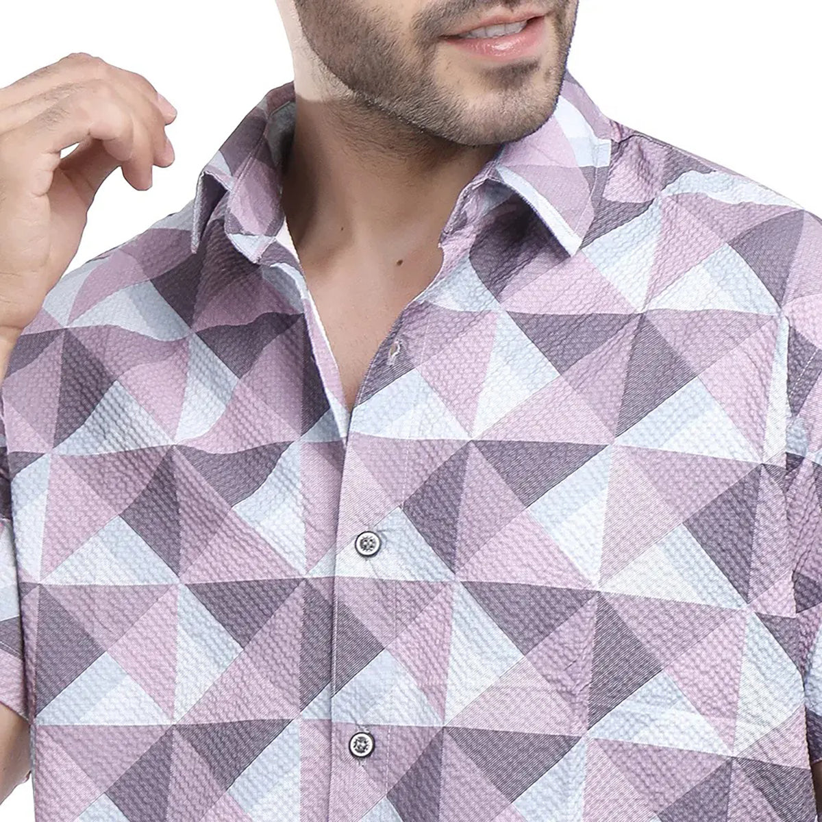 Coup – Men’s Texture Shirt with Short Sleeve