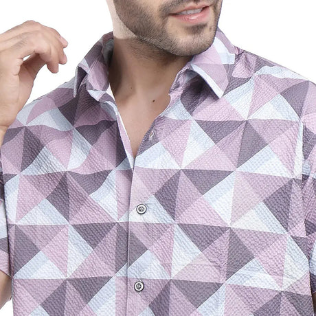 Coup – Men’s Texture Shirt with Short Sleeve