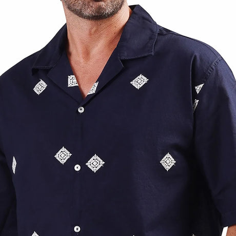 Coup – Folded Linen Shirt with Short Sleeve