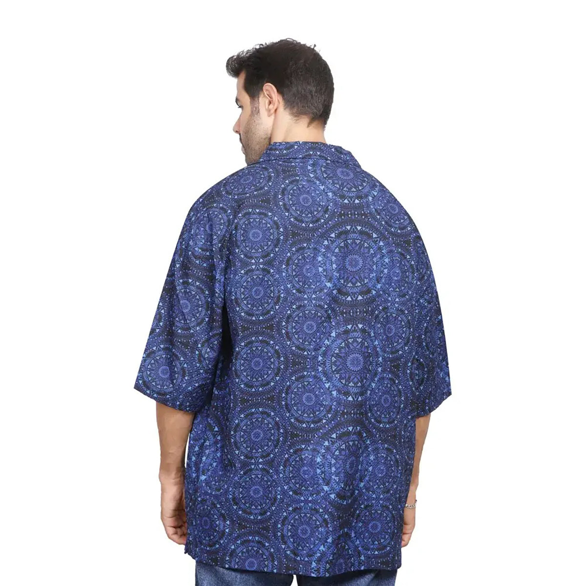 Coup – Blue Full Covered Shirt with Short Sleeve