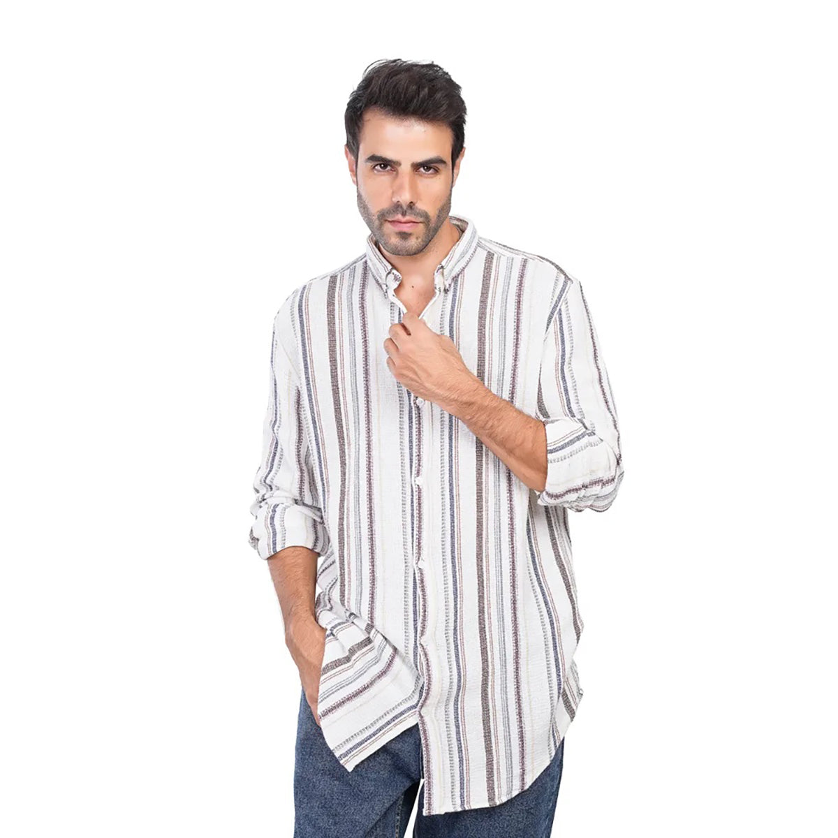 Coup – Striped Linen Summer Staple Shirt