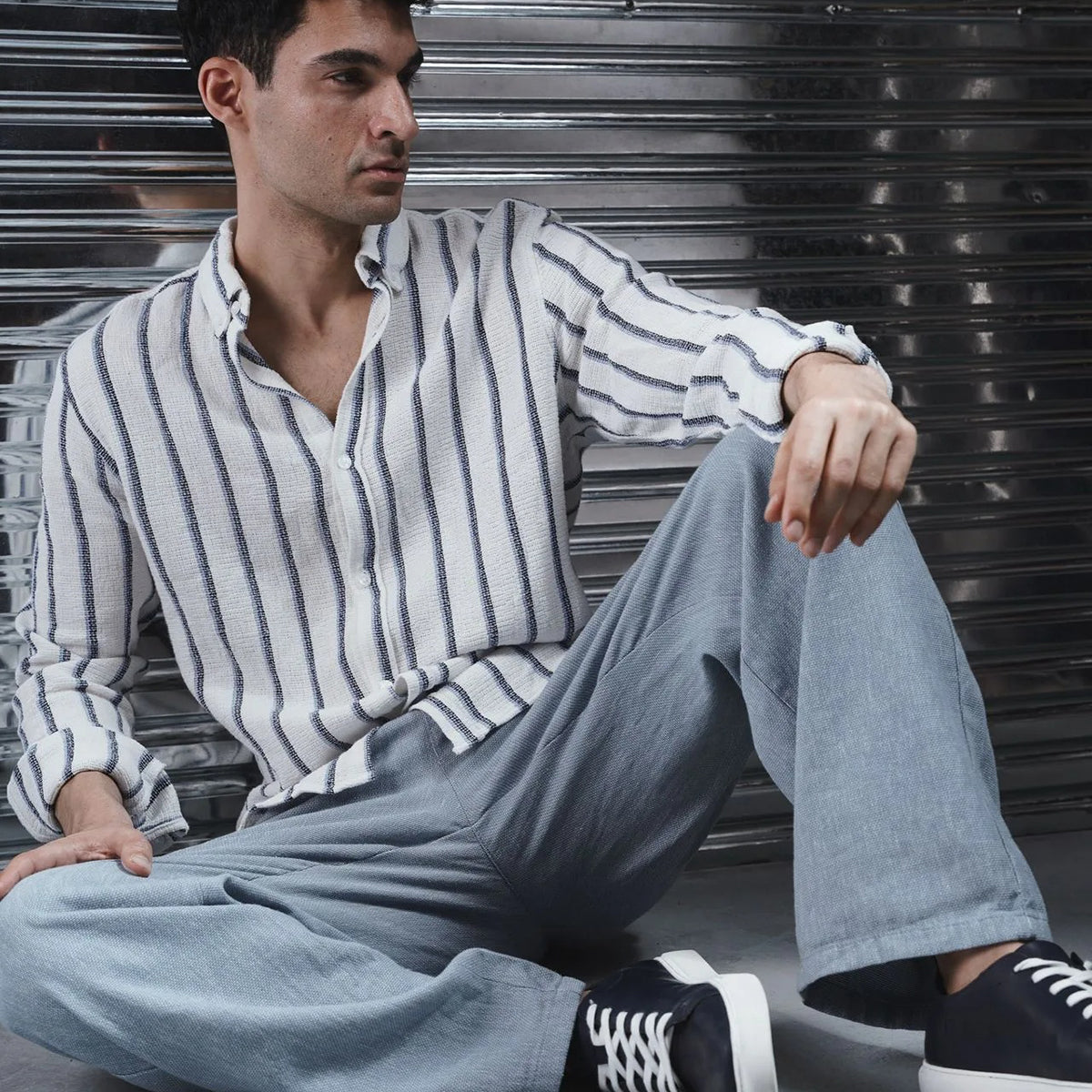 Coup – Men’s Regular Linen Shirt With Long Sleeve